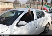 حماسه خودرویی مردم و دستگاههای اجرایی اردبیل در حمایت از نظام