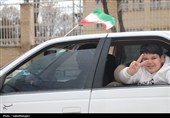 حماسه خودرویی مردم و دستگاههای اجرایی اردبیل در حمایت از نظام