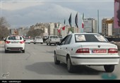 حماسه خودرویی مردم و دستگاههای اجرایی اردبیل در حمایت از نظام
