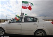 حماسه خودرویی مردم و دستگاههای اجرایی اردبیل در حمایت از نظام