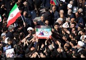 تشییع پیکر شهدای پردیسان قم در حرم