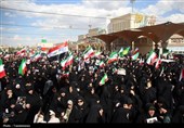 تشییع پیکر شهدای پردیسان قم در حرم