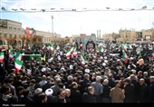 تشییع پیکر شهدای پردیسان قم در حرم