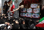 تشییع پیکر 17 شهید حمله آمریکایی صهیونی به منطقه مسکونی پردیسان قم