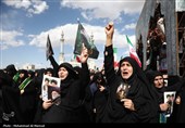 تشییع پیکر 17 شهید حمله آمریکایی صهیونی به منطقه مسکونی پردیسان قم