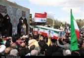 تشییع پیکر 17 شهید حمله آمریکایی صهیونی به منطقه مسکونی پردیسان قم