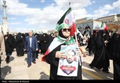 تشییع پیکر 17 شهید حمله آمریکایی صهیونی به منطقه مسکونی پردیسان قم