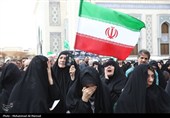 تشییع پیکر 17 شهید حمله آمریکایی صهیونی به منطقه مسکونی پردیسان قم