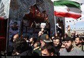 تشییع پیکر 17 شهید حمله آمریکایی صهیونی به منطقه مسکونی پردیسان قم