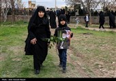 تشییع پیکر مطهر 4 شهید وطن در قمیک تاکستان