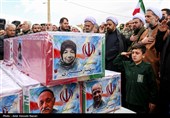 تشییع پیکر مطهر 4 شهید وطن در قمیک تاکستان