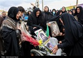تشییع پیکر مطهر 4 شهید وطن در قمیک تاکستان
