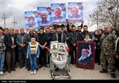 تشییع پیکر مطهر 4 شهید وطن در قمیک تاکستان