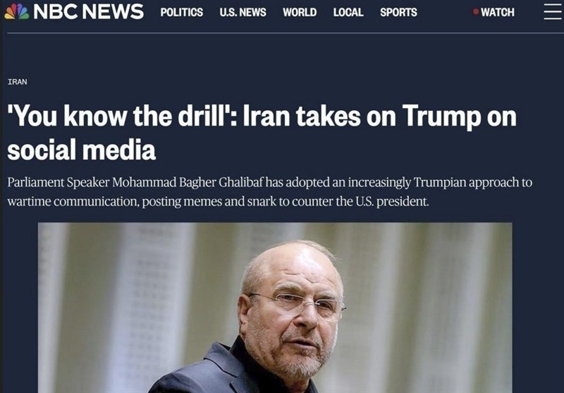 قالیباف، رقیب قدرتمند ترامپ در جنگ رسانه‌ای