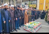 شاهرود و رویان در سوگ و حماسه؛ وداع مردم با 2 سرباز آسمانی