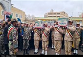 شاهرود و رویان در سوگ و حماسه؛ وداع مردم با 2 سرباز آسمانی