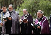 تشییع پیکر  شهید ارمنی جنگ رمضان در اصفهان