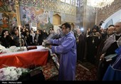 تشییع پیکر  شهید ارمنی جنگ رمضان در اصفهان