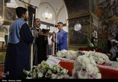 تشییع پیکر  شهید ارمنی جنگ رمضان در اصفهان