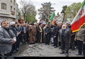تشییع باشکوه شهدای حمله وحشیانه آمریکایی_صهیونیستی در شهر ری