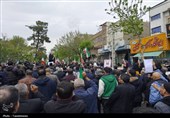 تشییع باشکوه شهدای حمله وحشیانه آمریکایی_صهیونیستی در شهر ری