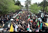 تشییع پیکر مطهر 12 شهید جنگ رمضان