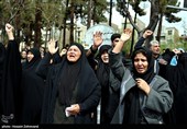 تشییع پیکر مطهر 12 شهید جنگ رمضان
