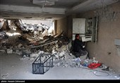 آثار جنایت آمریکا و اسرائیل در منطقه مسکونی 13 آبان شهر ری تهران