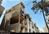 آثار جنایت آمریکا و اسرائیل در منطقه مسکونی 13 آبان شهر ری تهران