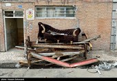 آثار جنایت آمریکا و اسرائیل در منطقه مسکونی 13 آبان شهر ری تهران