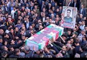 تشییع پیکر شهید احمد میرزاوند - لرستان