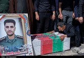 تشییع پیکر شهید احمد میرزاوند - لرستان