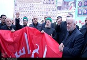 پرچم گنبد حرم امام حسین (ع) مرهم داغ خانواده شهدای میناب