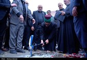 پرچم گنبد حرم امام حسین (ع) مرهم داغ خانواده شهدای میناب