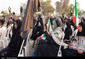 پرچم گنبد حرم امام حسین (ع) مرهم داغ خانواده شهدای میناب