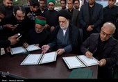 پرچم گنبد حرم امام حسین (ع) مرهم داغ خانواده شهدای میناب
