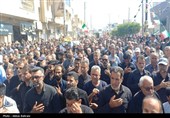 تشییع پیکر شهید مدافع وطن شهید حامد دهقانی در بندر دیر