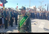 تشییع پیکر شهید مدافع وطن شهید حامد دهقانی در بندر دیر