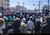 تشییع پیکر شهید مدافع وطن شهید حامد دهقانی در بندر دیر