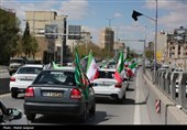 حرکت کاروان موتوری و خودرویی در اصفهان