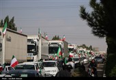 کاروان خودرویی 40 کیلومتری مردم کرمان در 12 فروردین
