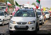 کاروان خودرویی 40 کیلومتری مردم کرمان در 12 فروردین