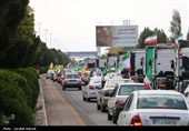 کاروان خودرویی 40 کیلومتری مردم کرمان در 12 فروردین