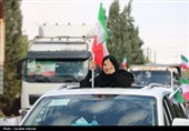 کاروان خودرویی 40 کیلومتری مردم کرمان در 12 فروردین
