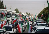 کاروان خودرویی 40 کیلومتری مردم کرمان در 12 فروردین