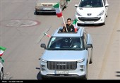 کاروان خودرویی 40 کیلومتری مردم کرمان در 12 فروردین