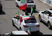 کاروان خودرویی 40 کیلومتری مردم کرمان در 12 فروردین