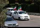 کاروان خودرویی 40 کیلومتری مردم کرمان در 12 فروردین