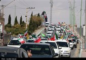 کاروان خودرویی 40 کیلومتری مردم کرمان در 12 فروردین