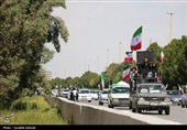 کاروان خودرویی 40 کیلومتری مردم کرمان در 12 فروردین